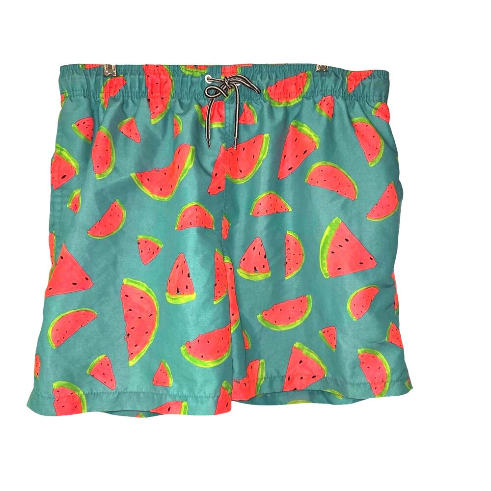 Arizona‎ Jeans Mens XL Swim Trunks Suit Watermelon All Over Print Vacation Beach